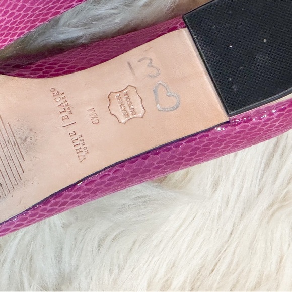 White House Black Market Fuchsia Textured Flats - Picture 8 of 9